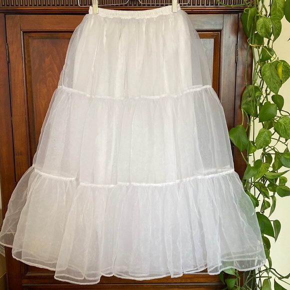 Grace Karin Dresses & Skirts - Grace Karin double layer tier micro tulle rockabilly bride fairycore maxi skirt